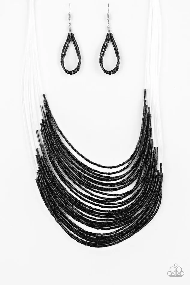 Paparazzi Catwalk Queen Black Necklace | diannesjewelryshop Necklaces