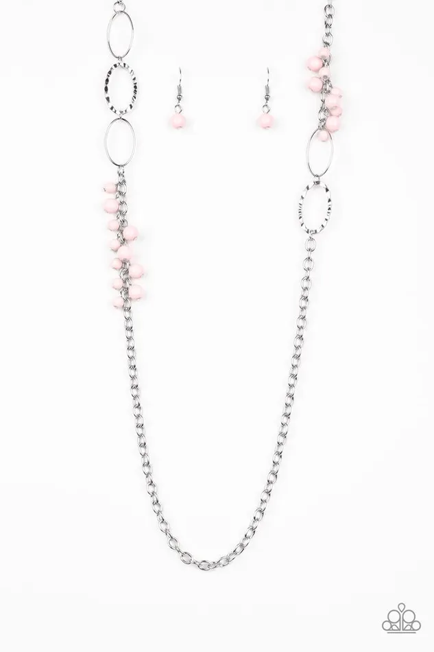 Paparazzi Flirty Foxtrot Pink Necklace | diannesjewelryshop Necklaces