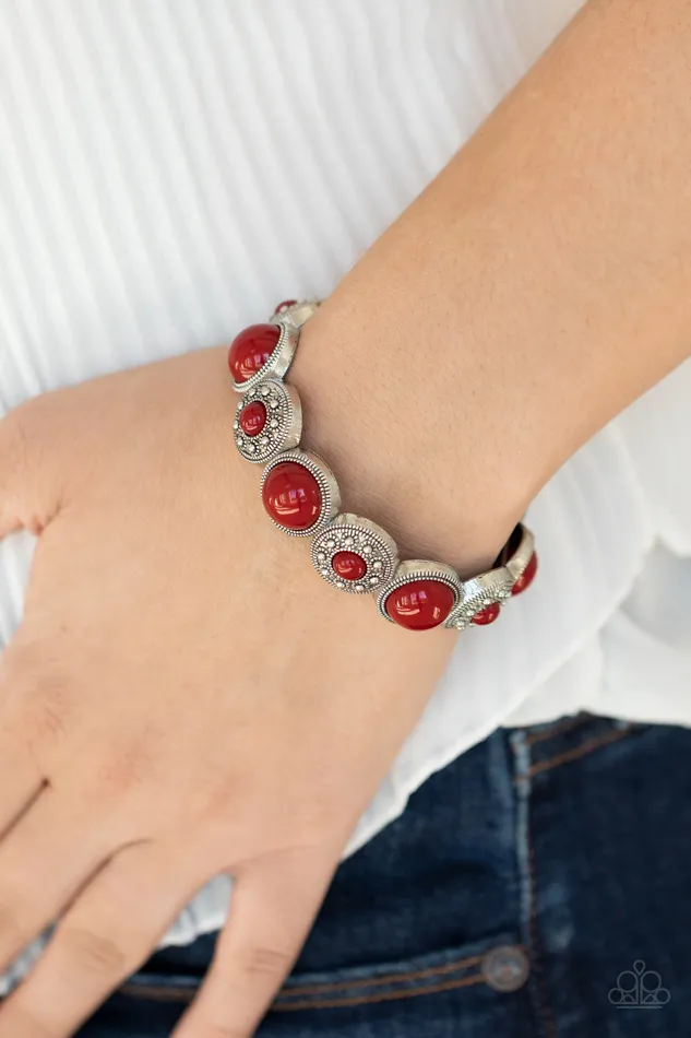 Paparazzi Garden Flair Red Bracelet diannesjewelryshop Bracelets