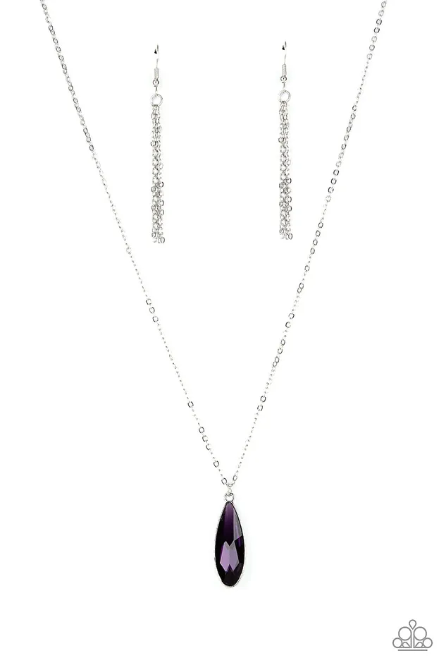 Paparazzi Prismatically Polished - Purple Necklace | Paparazzi Accessories Necklaces