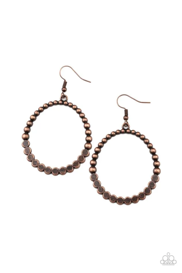 Paparazzi Rustic Society Copper Earrings | diannesjewelryshop Earrings