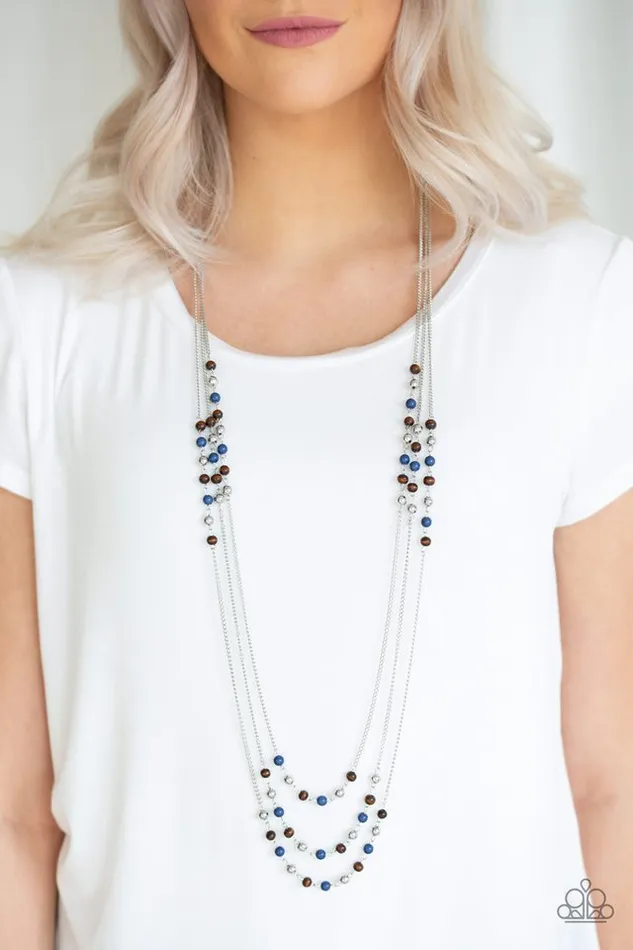 Paparazzi Seasonal Sensation - Blue Necklace diannesjewelryshop Necklaces