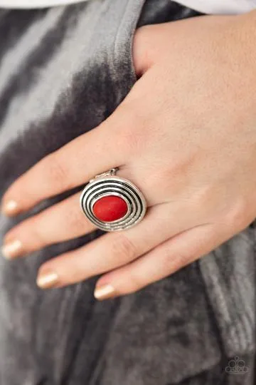 Paparazzi Spiraling Sands Red Ring diannesjewelryshop Rings