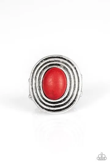 Paparazzi Spiraling Sands Red Ring | diannesjewelryshop Rings