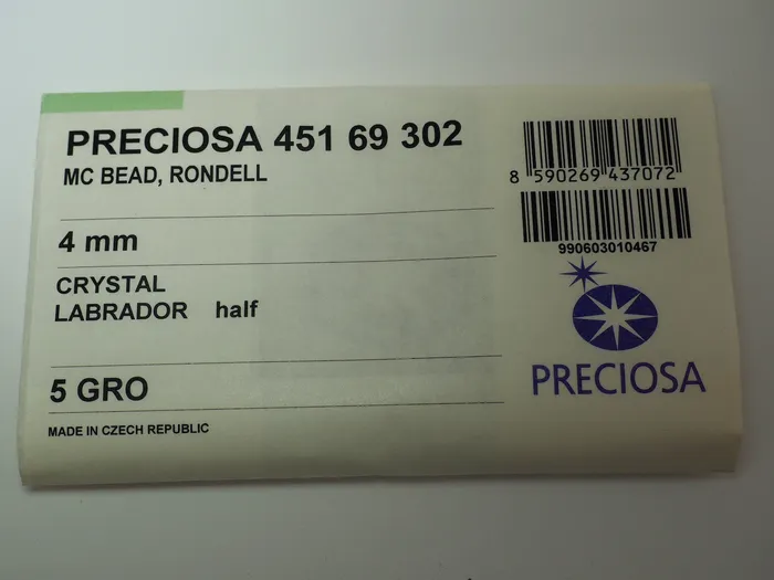 PAS Jablonec Rings | Crystal Labrador Half Czech Glass Beads Machine Cut Bicones (MC Rondell, Diamond Shape), clear crystals half coated with CAL silver metallic