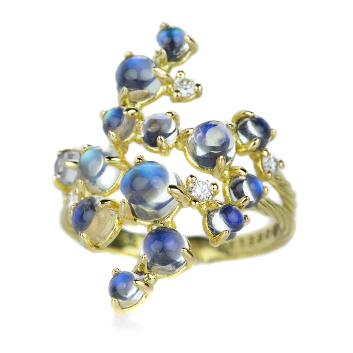 Paul Morelli Rings | Rainbow Moonstone Bubble Ring