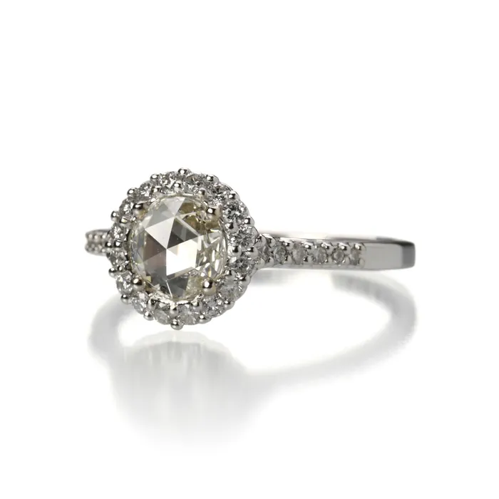 Paul Morelli Rings Rose Cut Diamond Engagement Ring