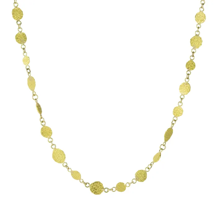 Petra Class Necklaces Silk Textured Platelet Necklace