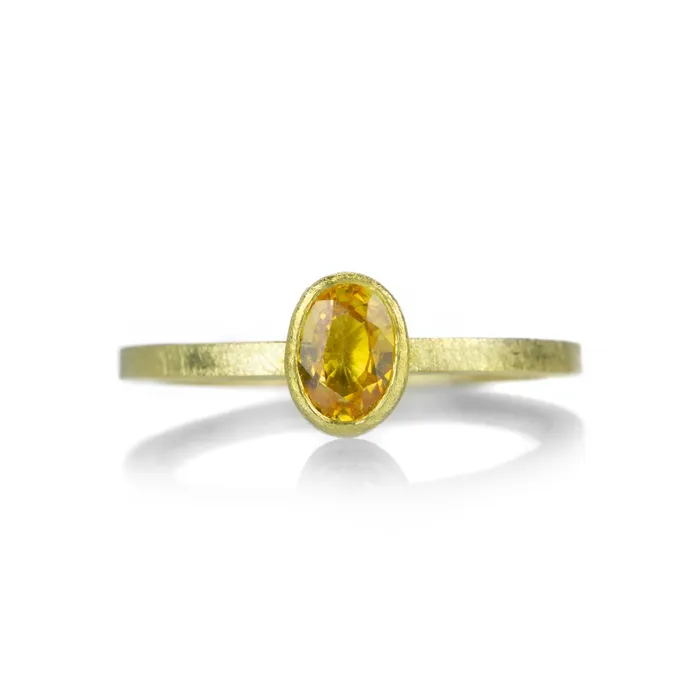 Petra Class Rings | Faceted Yellow Sapphire Ring