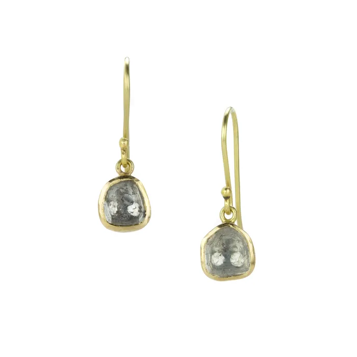 Polki Diamond Drop Earrings Sophie Theakston Earrings