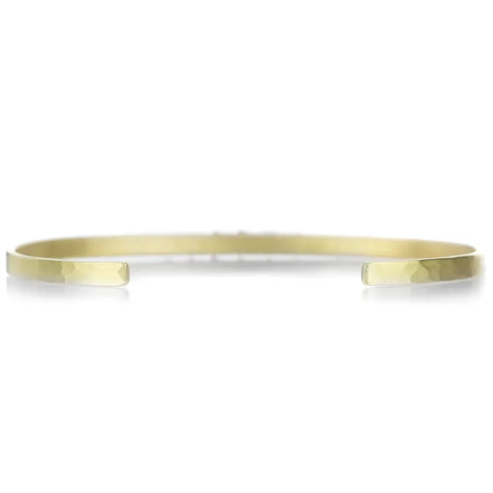 Pre-Styled Sets | 18k Thin Rock Cuff with Diamonds - Annie Fensterstock