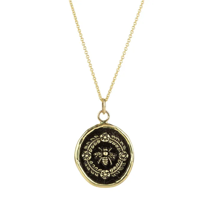 Pyrrha 14k Honeybee Talisman Necklace Necklaces