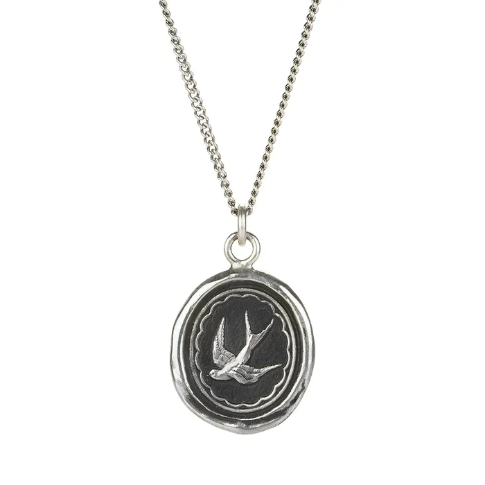 Pyrrha Necklaces Silver Free Spirited Talisman Necklace