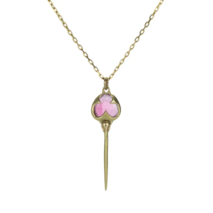 Rachel Atherley Necklaces Pink Tourmaline Stingray Pendant Necklace