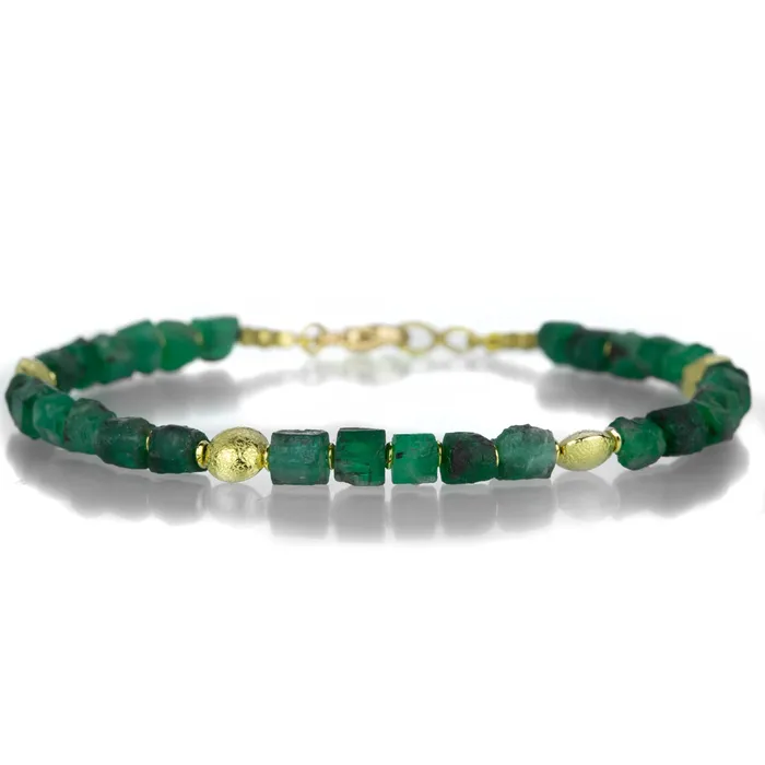 Raw Emerald Bead Bracelet Barbara Heinrich Bracelets