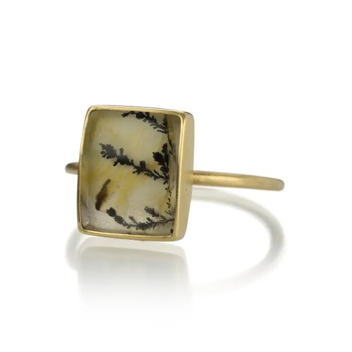 Rectangular Dendrite Ring Gabriella Kiss Rings