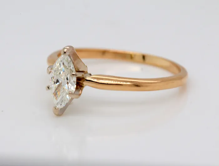 Rings | 14KY .71 Ct Marquise Diamond Solitaire Ring - FULLER'S PURCHASE FROM PUBLIC