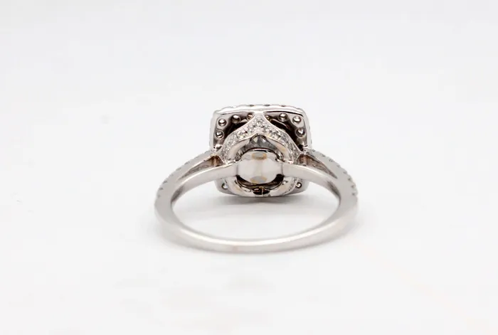 Rings | 18KW 2.16 Cttw Diamond Halo Engagement Ring - FULLER'S PURCHASE FROM PUBLIC