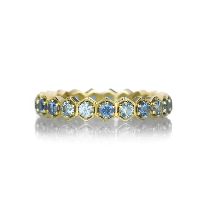 Rings Alexis Kletjian Montana Sapphire Hexagon Ring