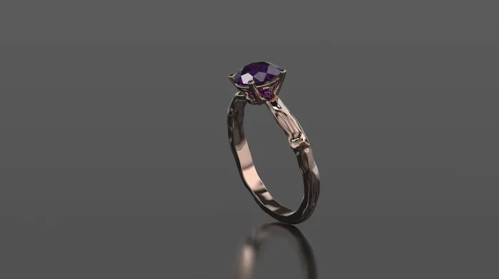 Rings | Amethyst Branch Engagement Ring Rose Gold Engagement Ring Amethyst Branch Ring Amethyst Gold Rose Gold Amethyst Ring - FL LLC