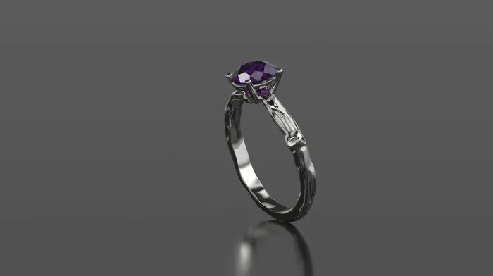 Rings | Amethyst Branch Engagement Ring Rose Gold Engagement Ring Amethyst Branch Ring Amethyst Gold Rose Gold Amethyst Ring - FL LLC