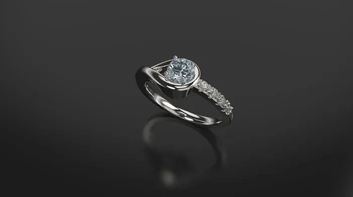 Rings | Aquamarine Engagement Ring White Gold Engagement Ring Aquamarine Ring Aquamarine Gold White Gold Aquamarine Ring - FL LLC