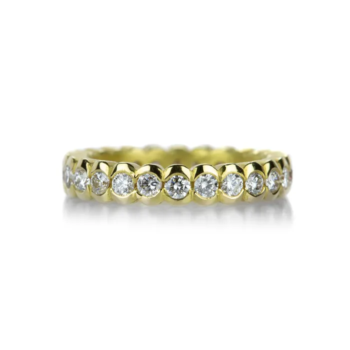 Rings Barbara Heinrich 18k Yellow Gold Circle Diamond Ring