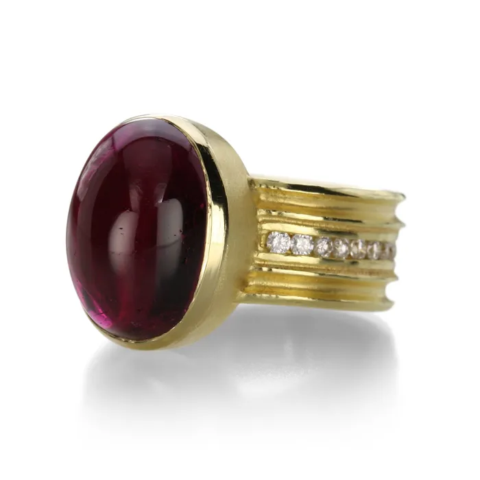 Rings Barbara Heinrich Rubellite Tourmaline and Diamond Ring