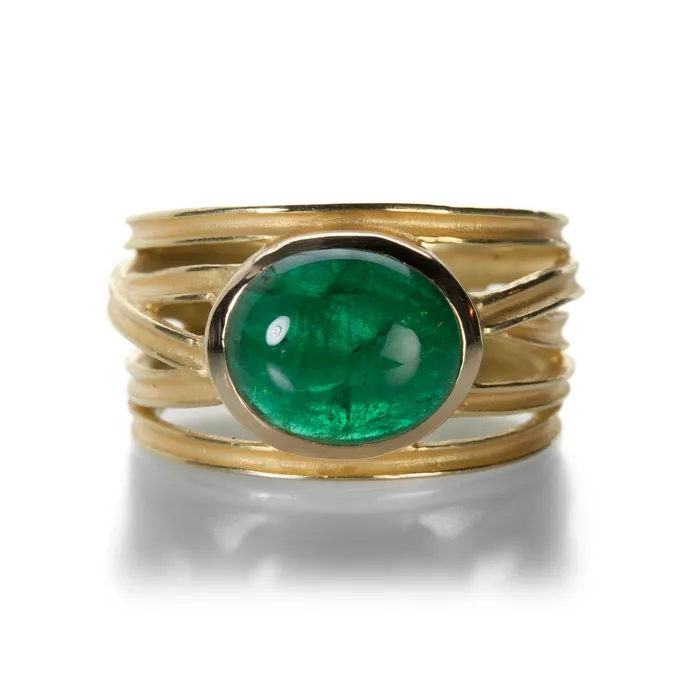 Rings Emerald Wrap Ring - Barbara Heinrich