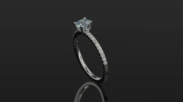 Rings | FL LLC Aquamarine Engagement Ring White Gold Engagement Ring Aquamarine Ring Aquamarine Gold White Gold Aquamarine Ring