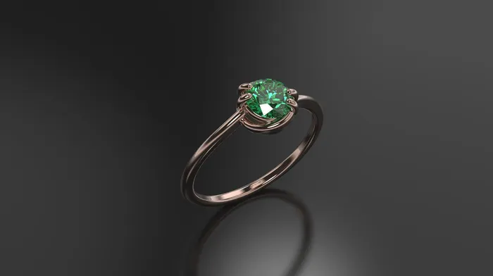 Rings | FL LLC Emerald Engagement Ring White Gold Engagement Ring Emerald Ring Emerald Gold White Gold Emerald Ring