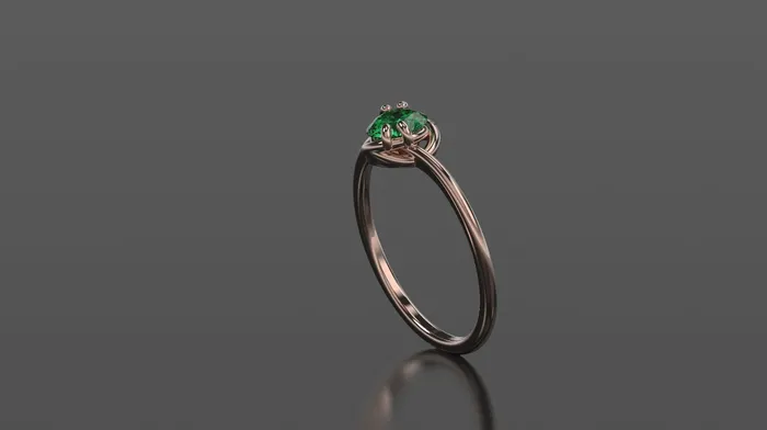 Rings | FL LLC Emerald Engagement Ring White Gold Engagement Ring Emerald Ring Emerald Gold White Gold Emerald Ring