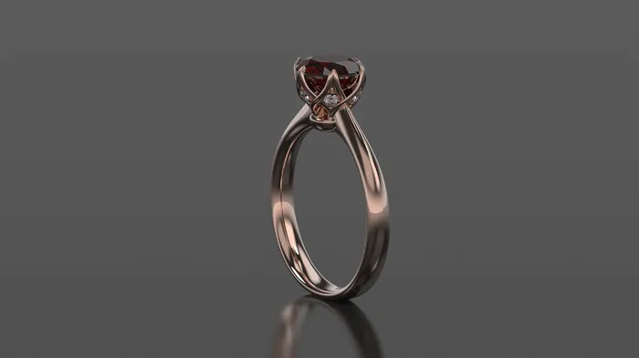 Rings | FL LLC Garnet Engagement Ring Rose Gold Engagement Ring Garnet Ring Garnet Gold Rose Gold Garnet Ring