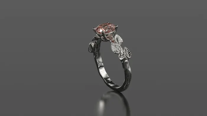 Rings | FL LLC Morganite Leaf Engagement Ring Rose Gold Engagement Ring Morganite Branch Ring Morganite Gold Rose Gold Morganite Ring