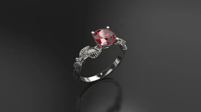 Rings | FL LLC Ruby Leaf Engagement Ring Rose Gold Engagement Ring Ruby Branch Ring Ruby Gold Rose Gold Ruby Ring