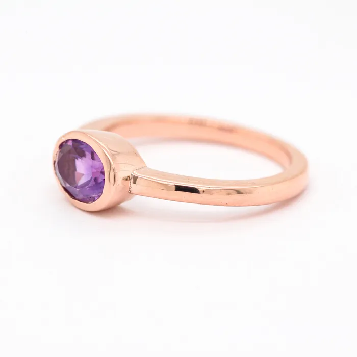 Rings | FULLER'S JEWELRY (MFG) 14KR Amethyst Bezel Set Ring