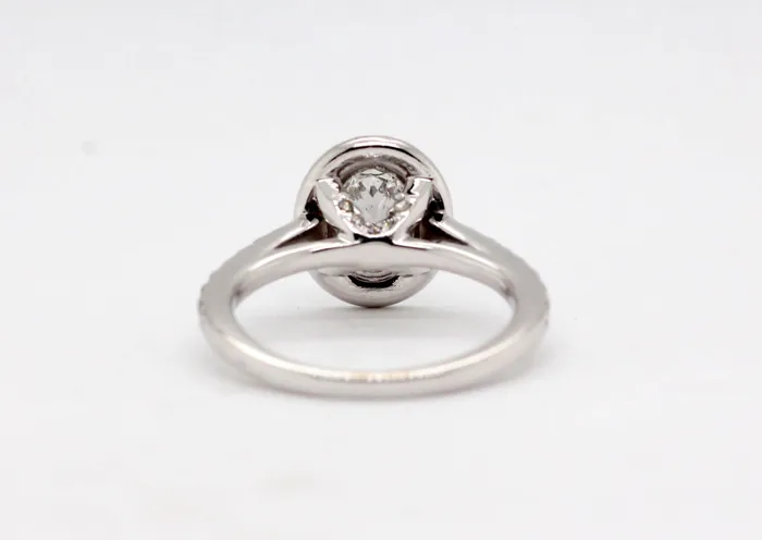 Rings | FULLER'S PURCHASE FROM PUBLIC 14KW 1.36 Cttw Diamond Halo Engagement Ring