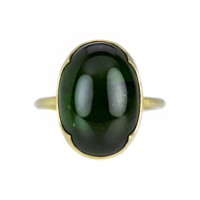 Rings Gabriella Kiss 18k Oval Green Tourmaline Ring