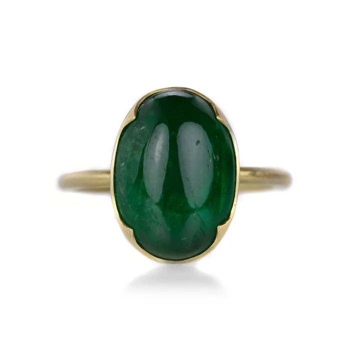 Rings | Gabriella Kiss 18k Oval Tsavorite Ring