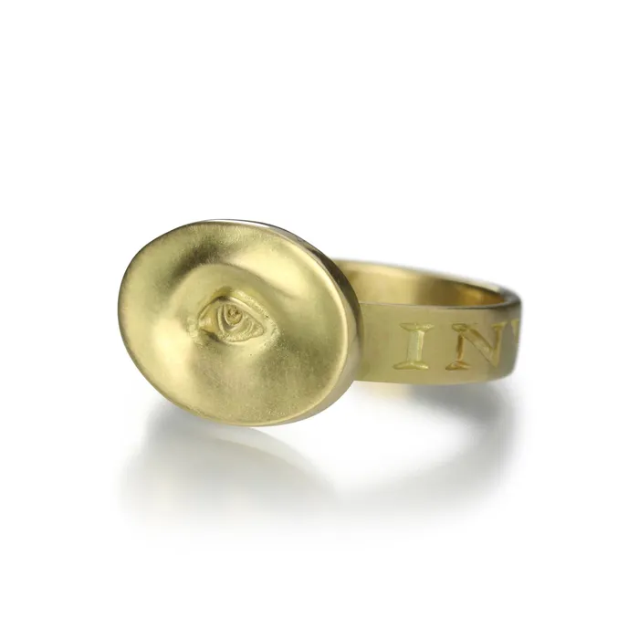 Rings Gabriella Kiss 18k Yellow Gold Small Eye Ring