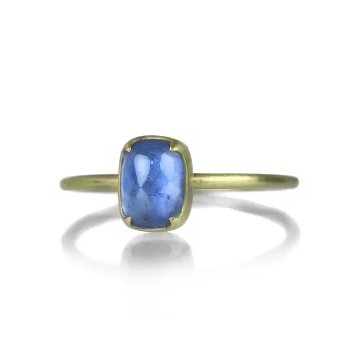 Rings Gabriella Kiss Cushion Shaped Pale Blue Sapphire Ring