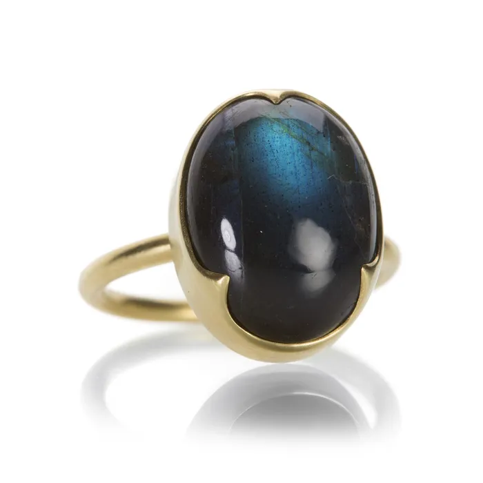 Rings Gabriella Kiss Labradorite Cabochon Ring