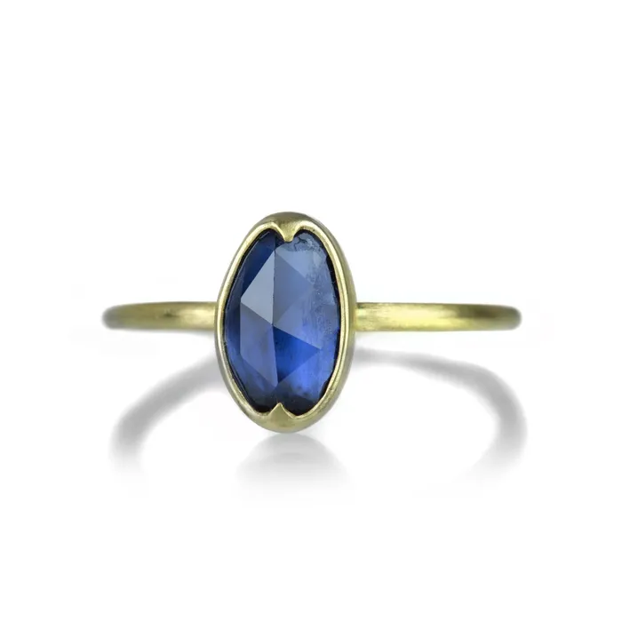 Rings Gabriella Kiss Organic Shaped Blue Sapphire Ring