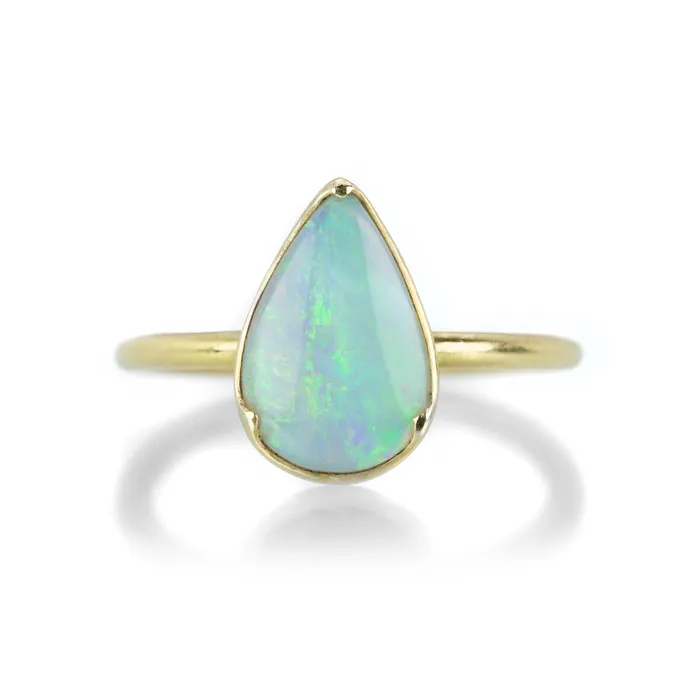 Rings Gabriella Kiss Pear Shaped Australian Opal Ring