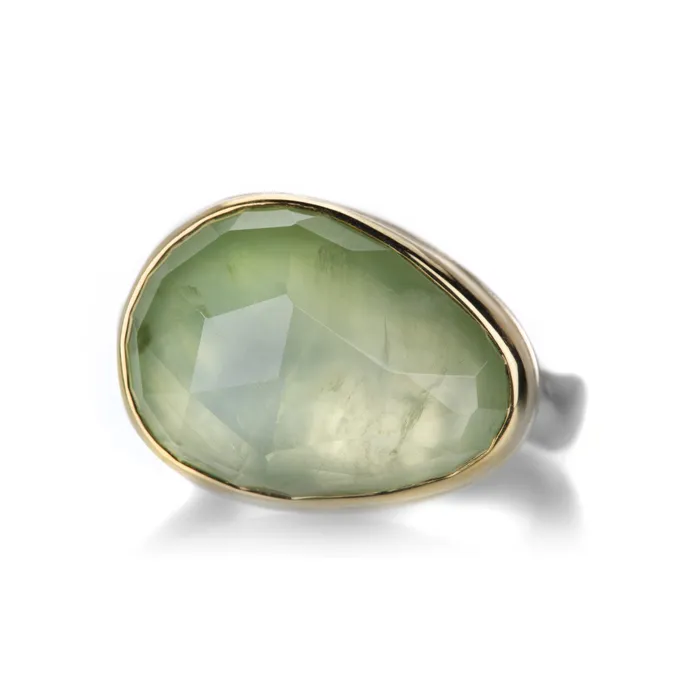 Rings Jamie Joseph Asymmetrical Rose Cut Prehnite Ring