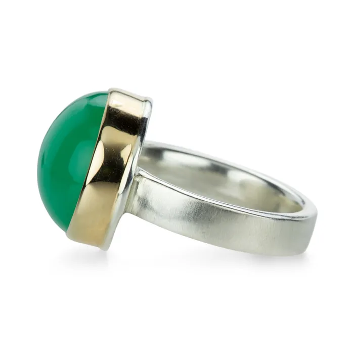 Rings | Jamie Joseph Oval Smooth Chrysoprase Ring