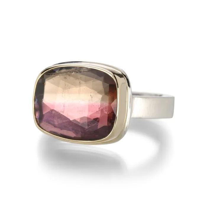 Rings Jamie Joseph Rectangular Watermelon Tourmaline Ring II