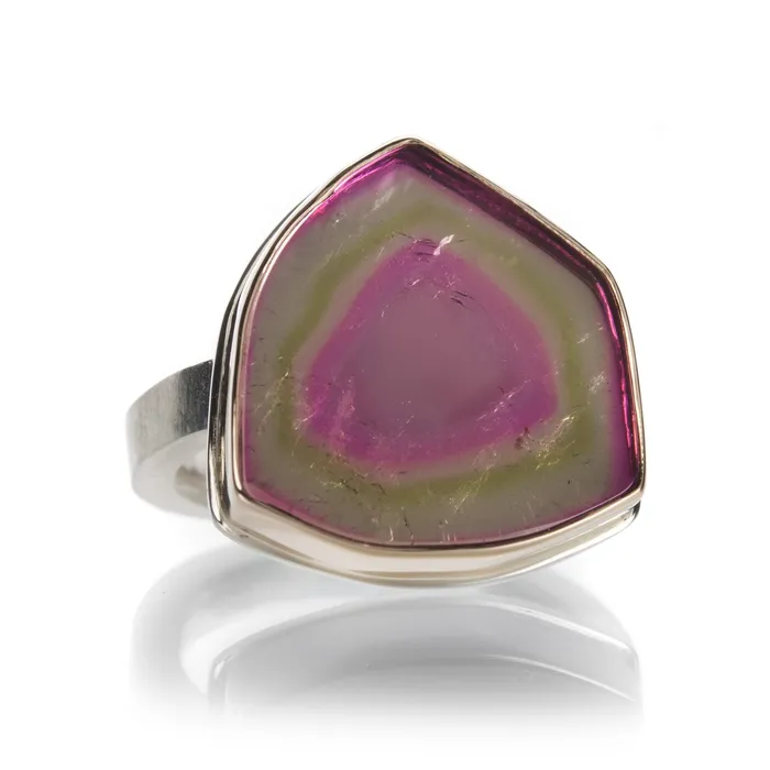 Rings Jamie Joseph Watermelon Tourmaline Slice Ring