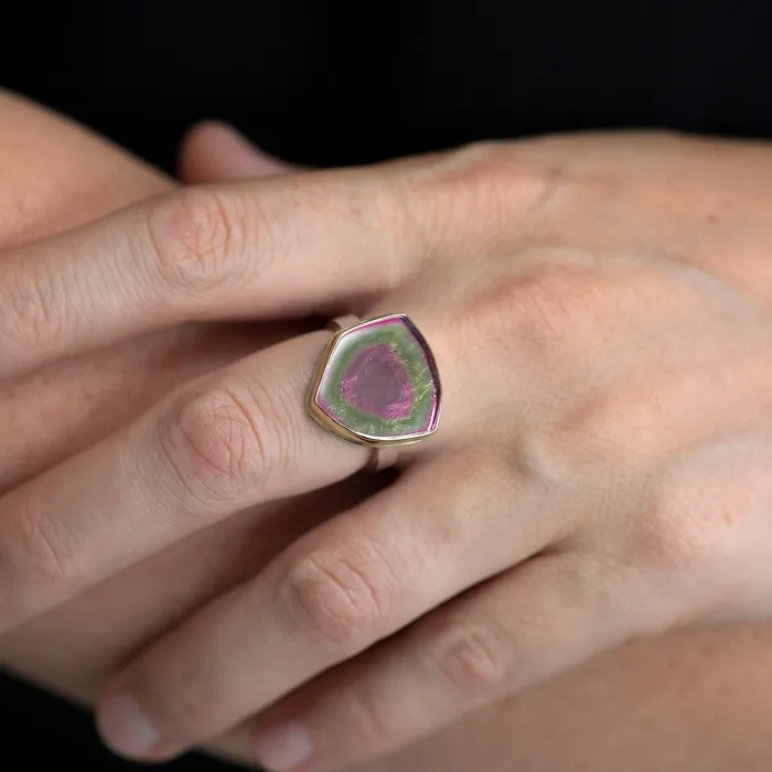 Rings | Jamie Joseph Watermelon Tourmaline Slice Ring