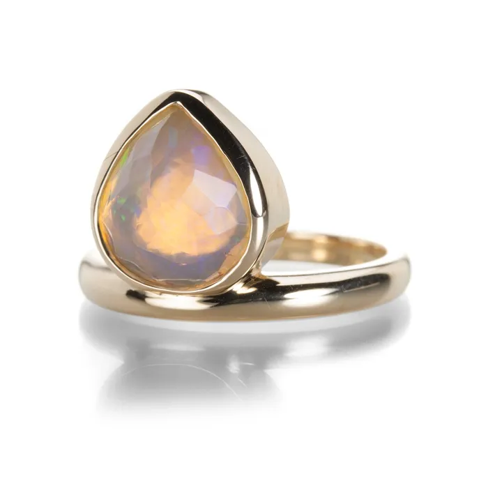 Rings Large Opal Offsides Ring - Nicole Landaw